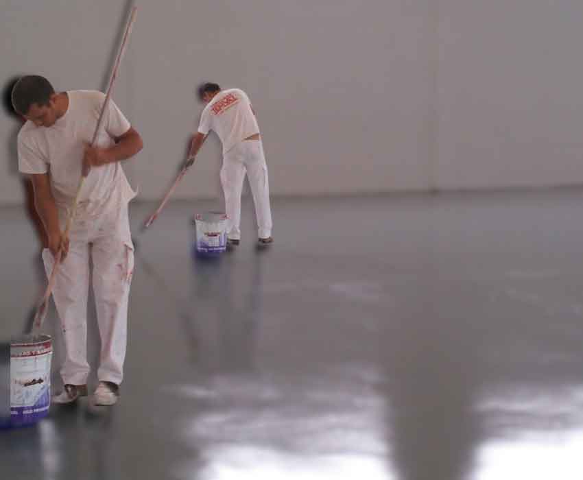 pintores industriales en los hueros para suelos epoxi